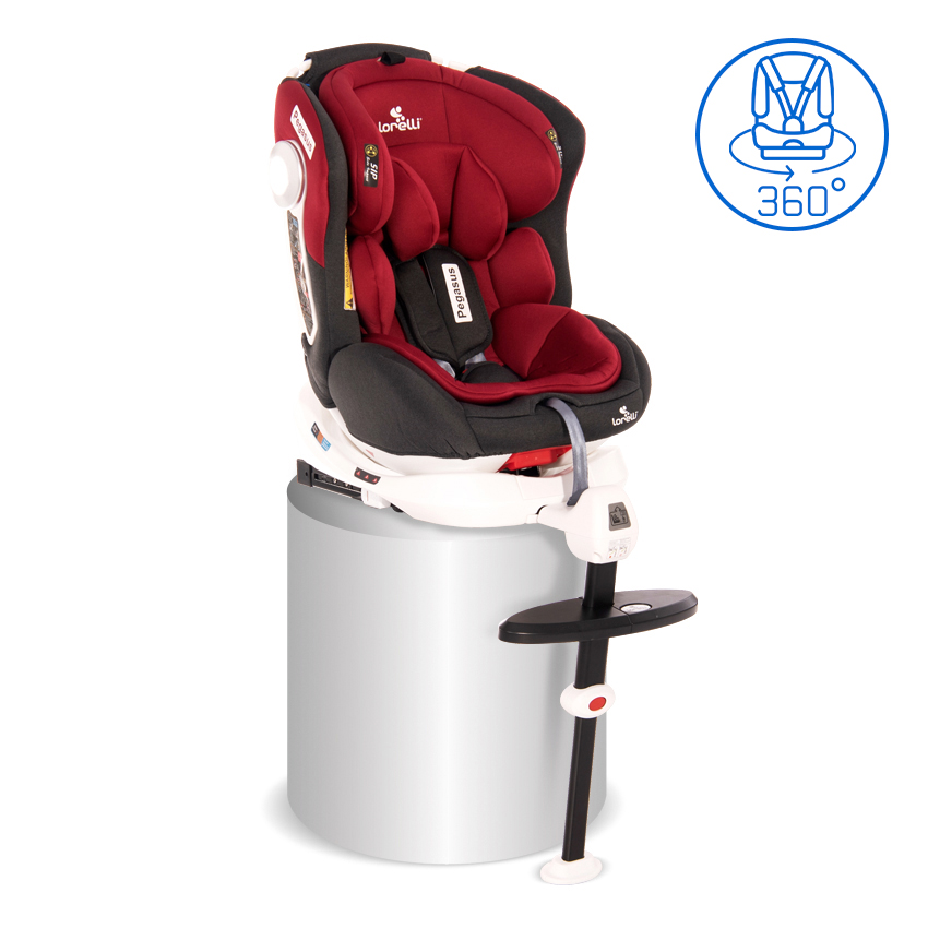 Автокресло-ребордер Pegasus Isofix 0-36 kg Red&Black