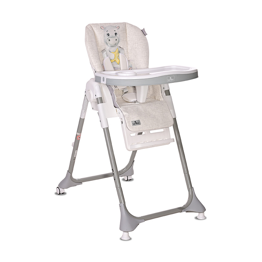 Стільчик для годування Felicita Noble Grey Hippo Pu Leather