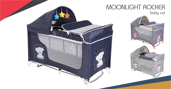 Кровать-манеж Lorelli MOONLIGHT Rocker 2 Layers - обзор