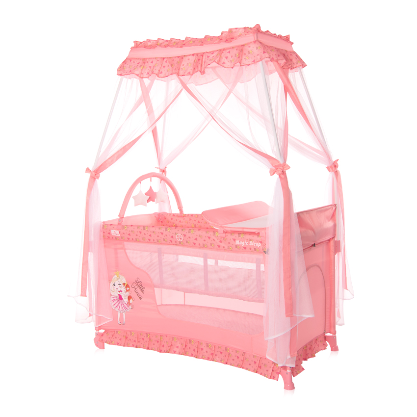 Кровать - манеж с балдахином Magic Sleep Pink Princess