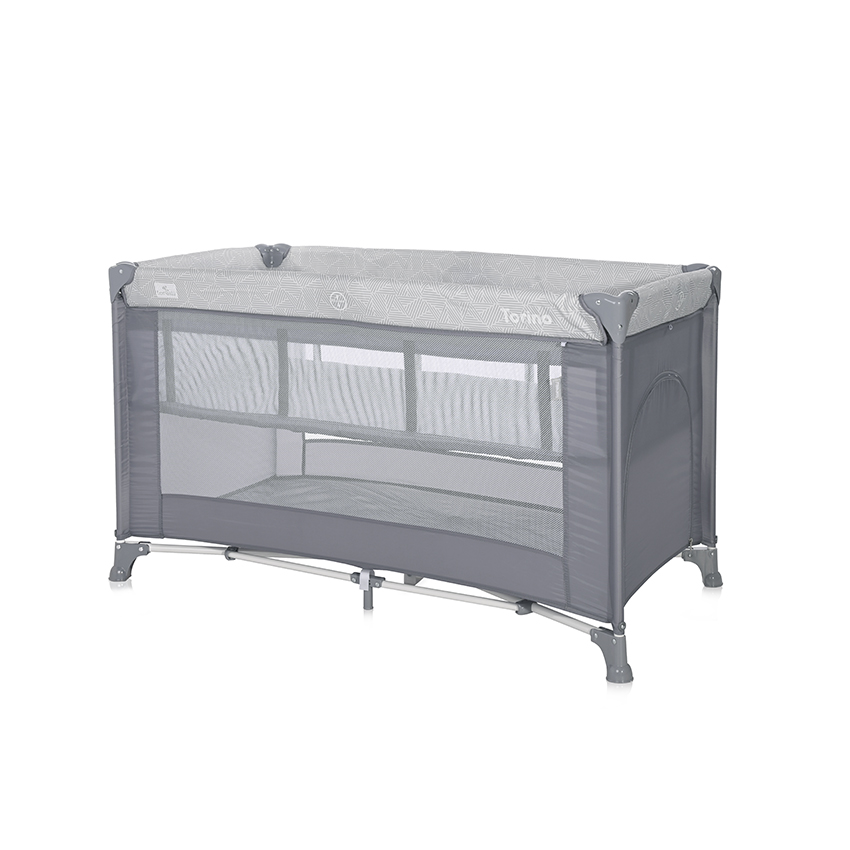 Ліжко-манеж Torino 2 Layer Grey Striped Elements