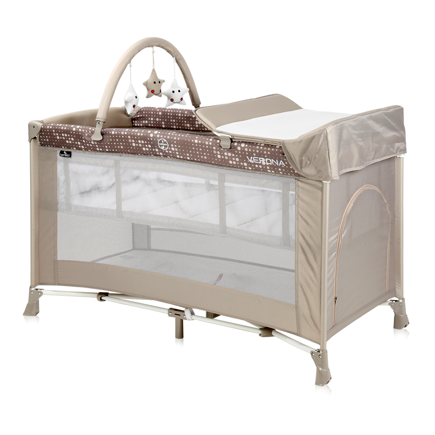 Ліжко - манеж Verona 2L Plus Beige Dots