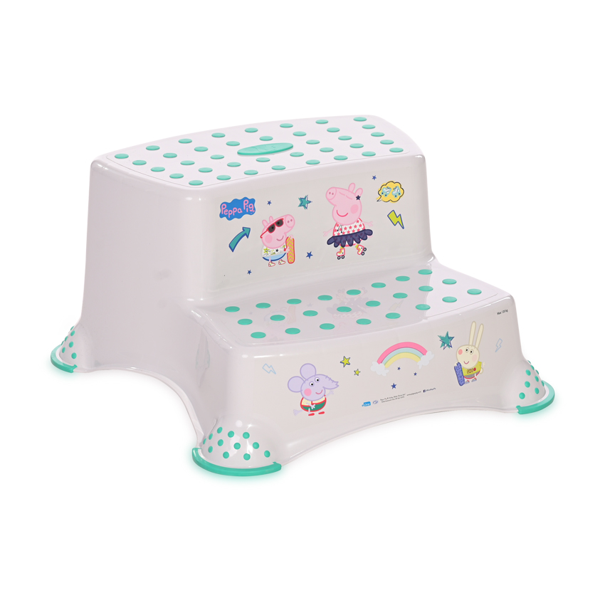 Детская двойная ступенька для ванной Piggy Comic Grey Детская двойная ступенька для ванной Piggy Comic Grey