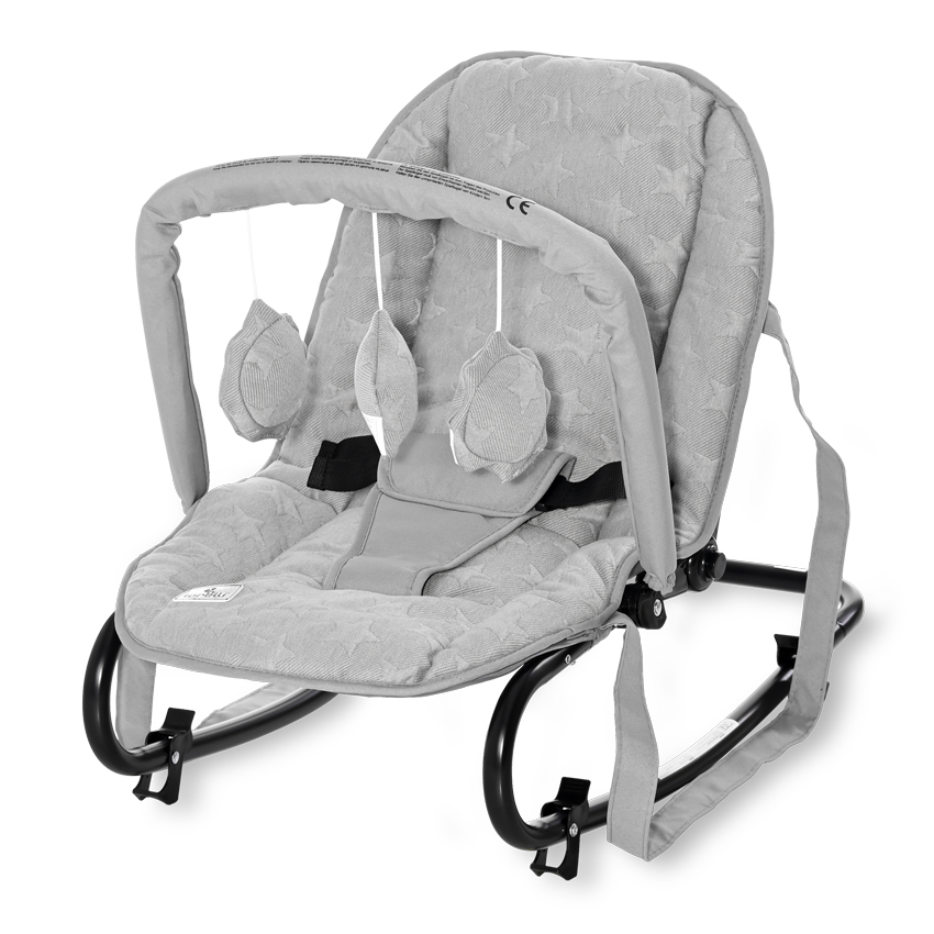 Крісло-гойдалка Eliza Luxe Cool Grey Stars Крісло-гойдалка Eliza Luxe Cool Grey Stars