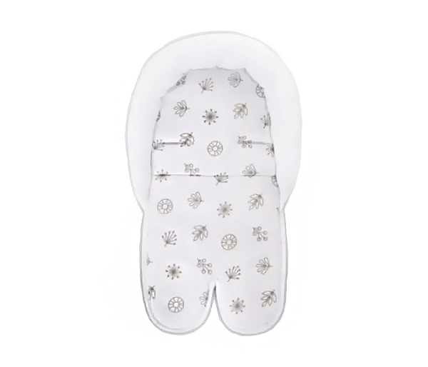 Вкладиш в автокрісло Abstract Leaves White