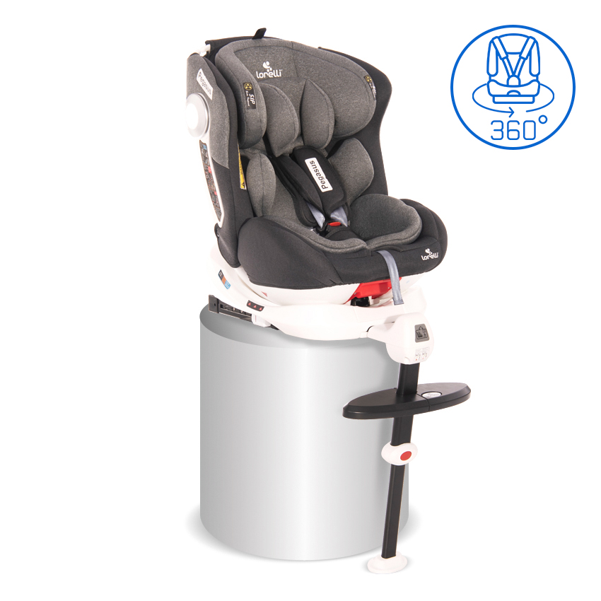 Автокресло-ребордер Pegasus Isofix 0-36 kg Dark&Light Grey