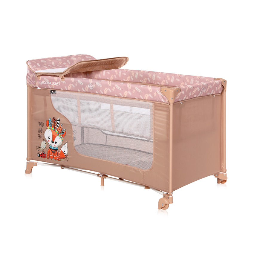 Кровать-манеж Moonlight 2L Beige Foxy